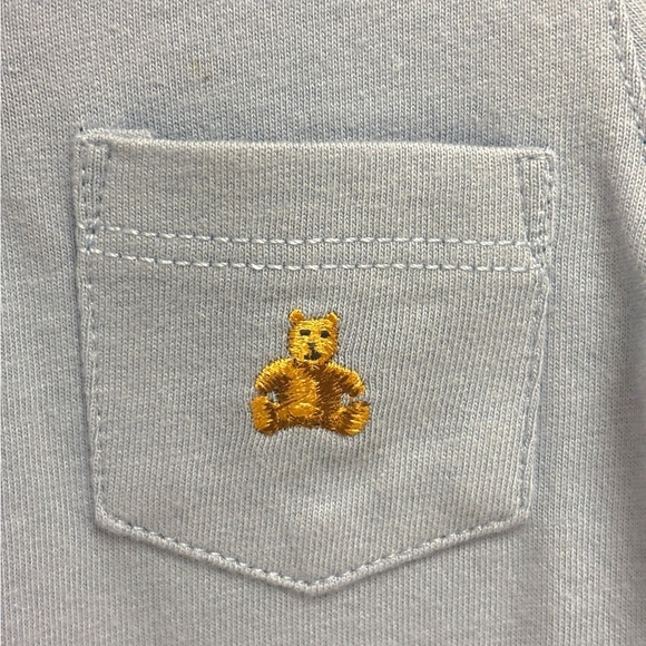 NWT GAP 3-6mo Baby Blue Onesie with Bear Embroidery. 15% off w 2+ bundle - Picture 5 of 5